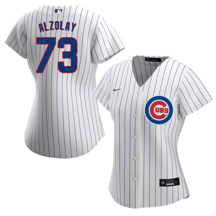 Nike Women #73 Adbert Alzolay Chicago Cubs Baseball Jerseys Sale-White